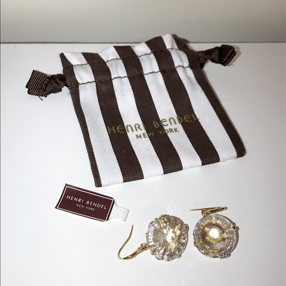 Henri Bendel Crystal Sucret Swarovski Earrings